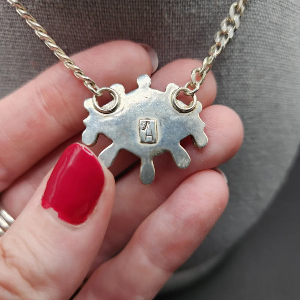 Palamino Turquoise Evil Eye Sterling Silver Curb Chain Necklace - Picture 6 of 8